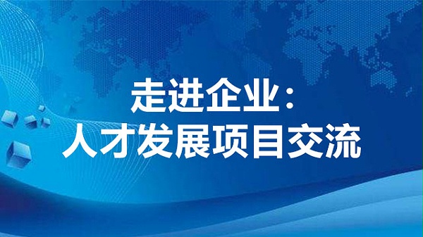 走进企业：人才发展项目交流